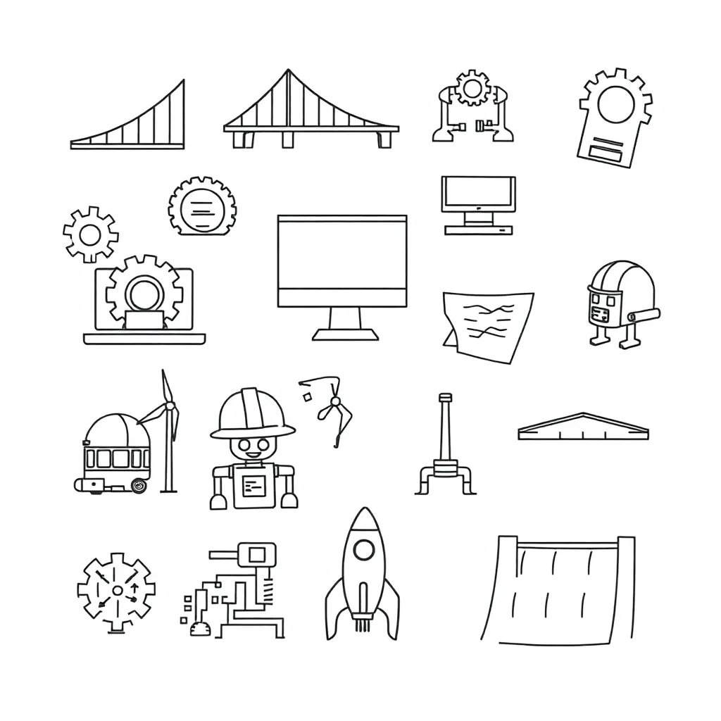 Engineering careers illustration