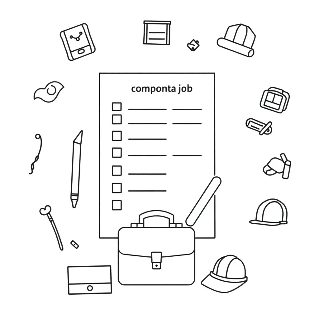 Job application form illustration