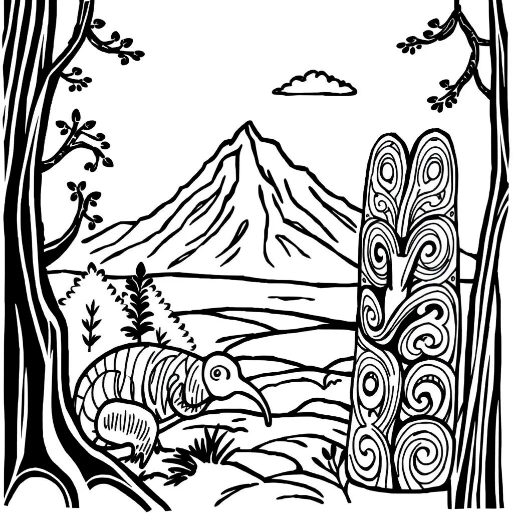 Adjectives worksheet illustration