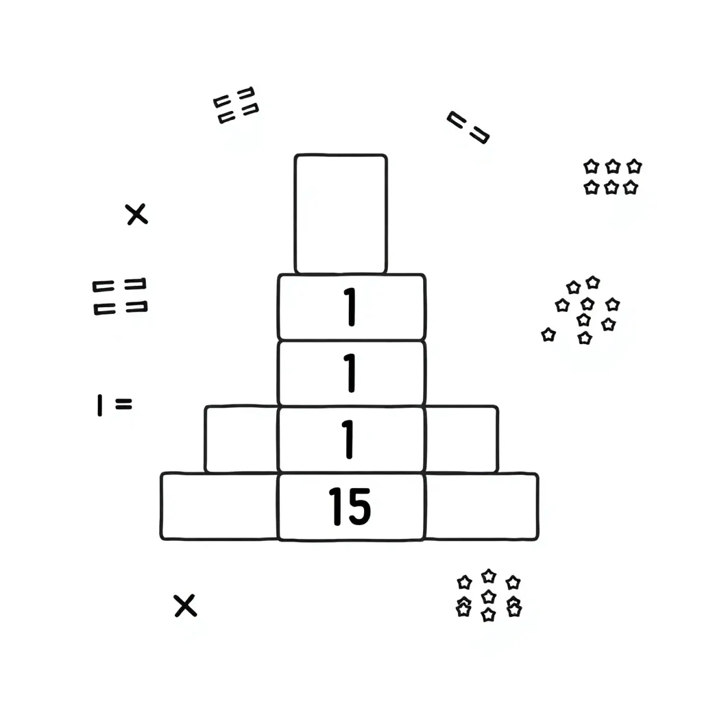 Base ten blocks illustration