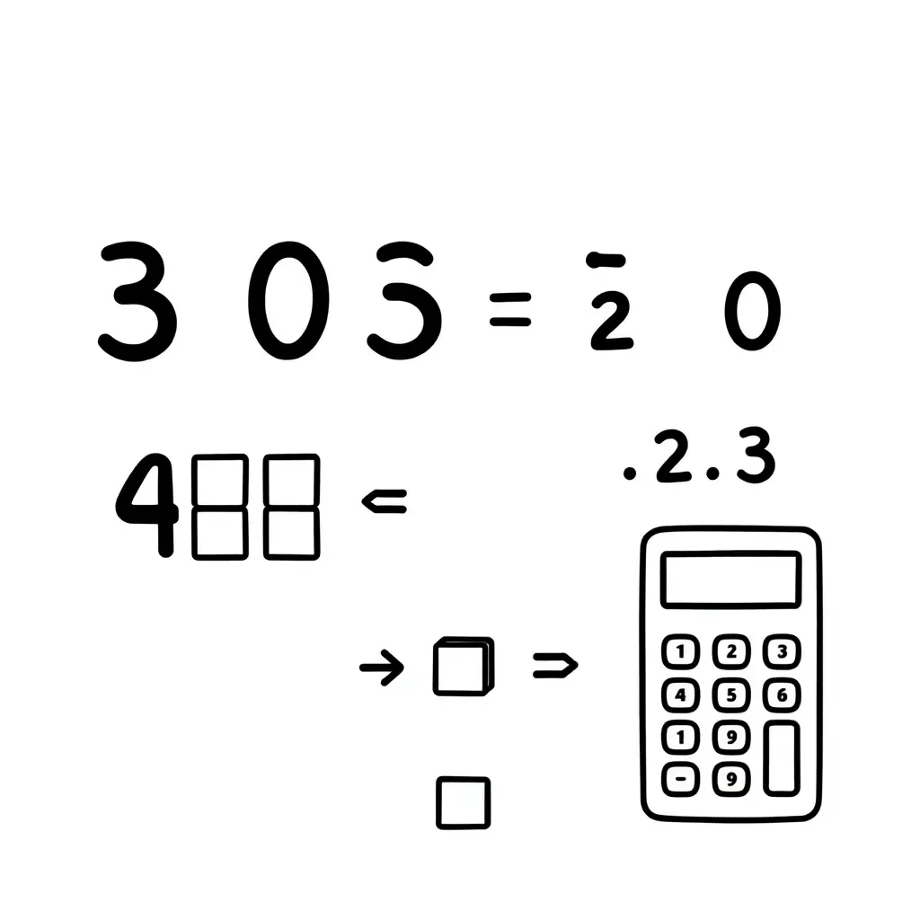 Division worksheet illustration