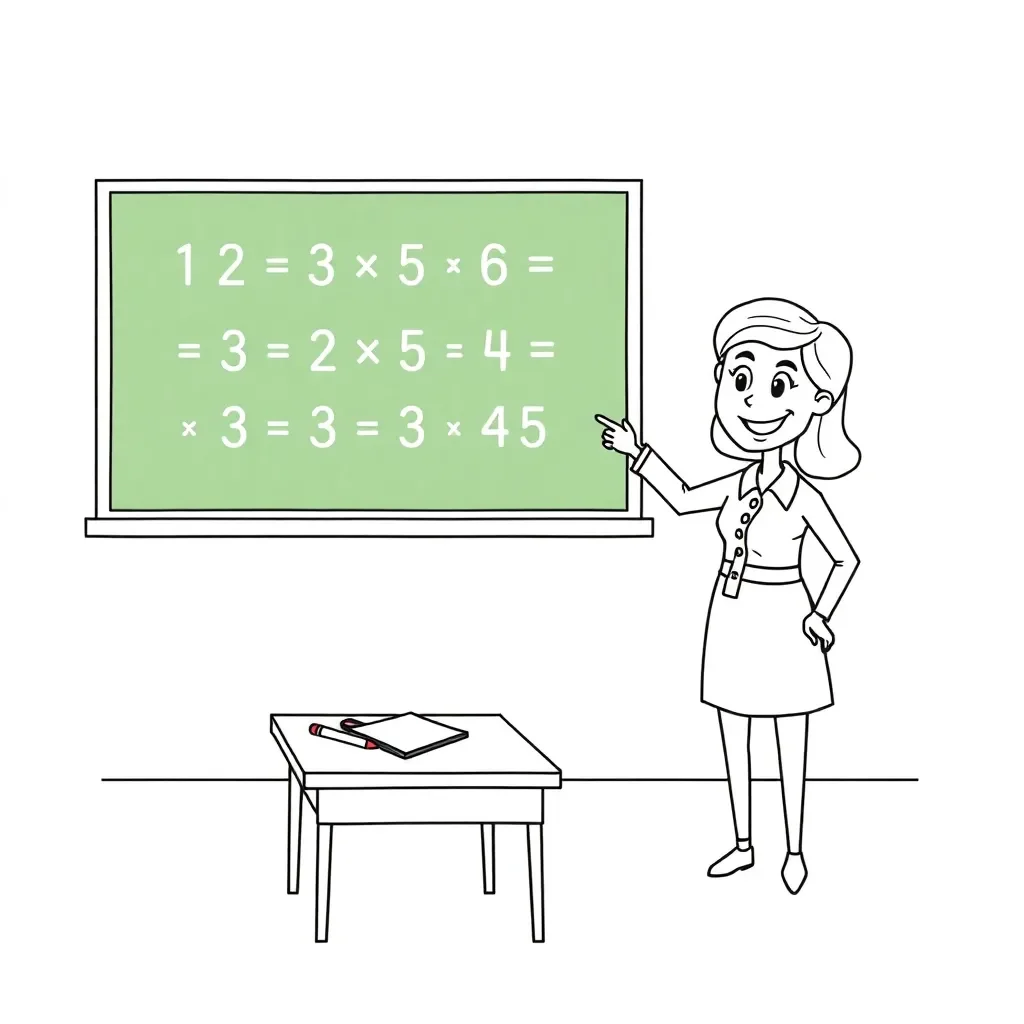Student working on multiplication problems