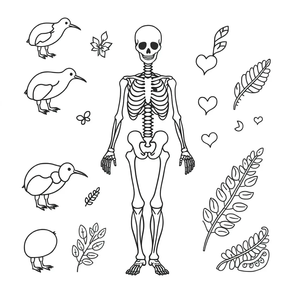Human body systems diagram