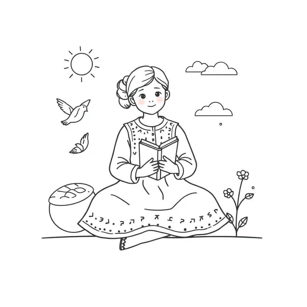 Parvana character illustration