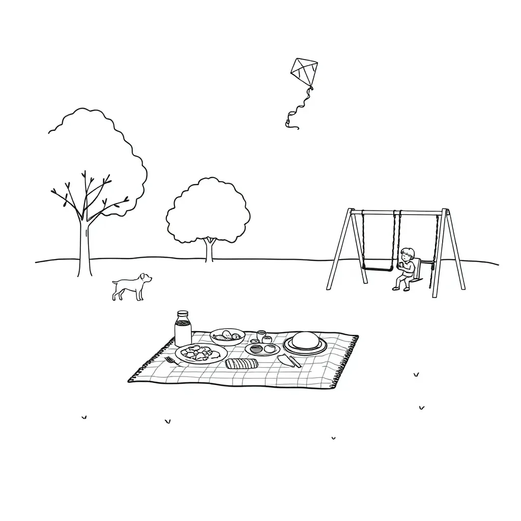 Child giving instructions illustration