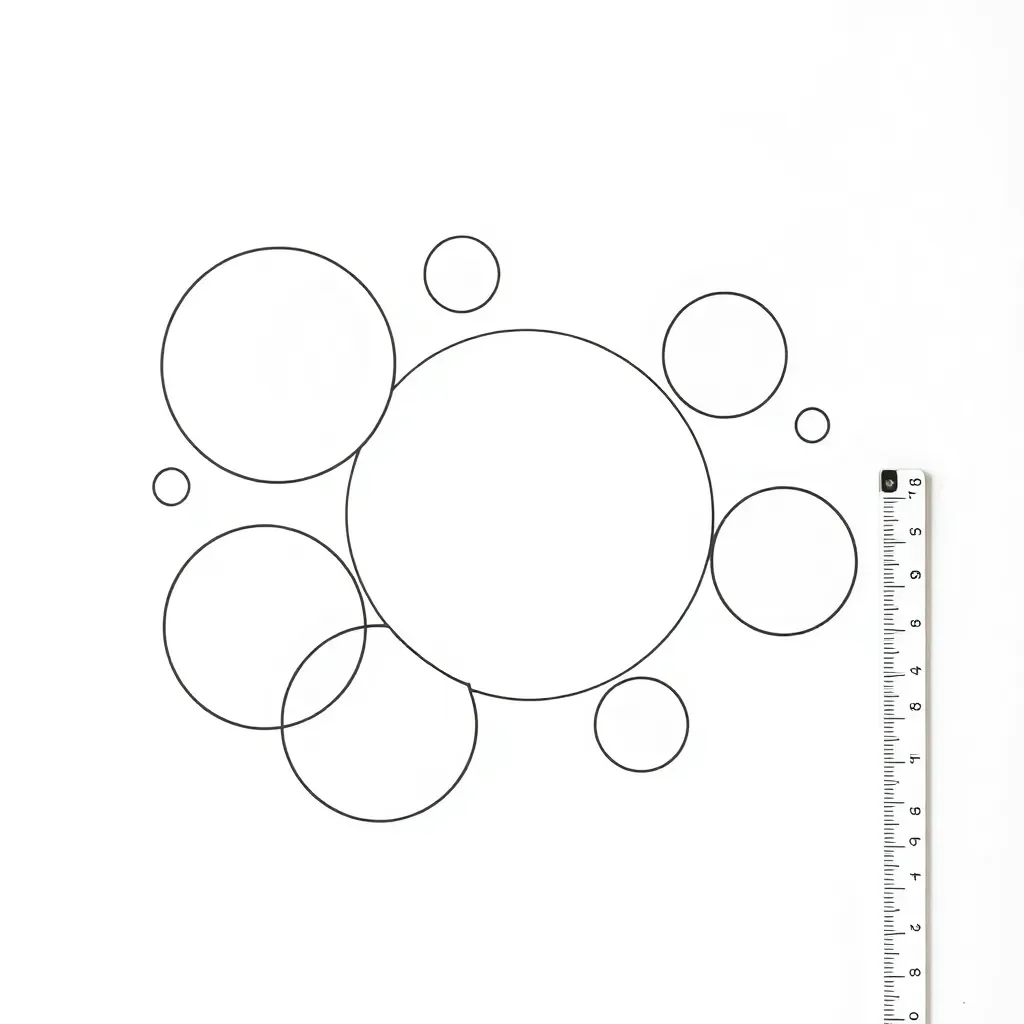 Circle with radius and diameter labeled