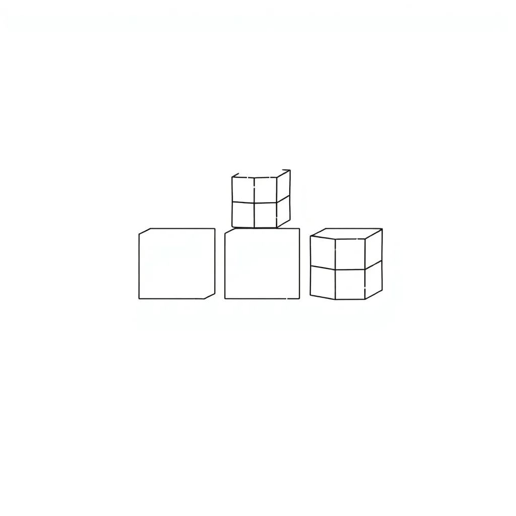 Mathematical exponents illustration