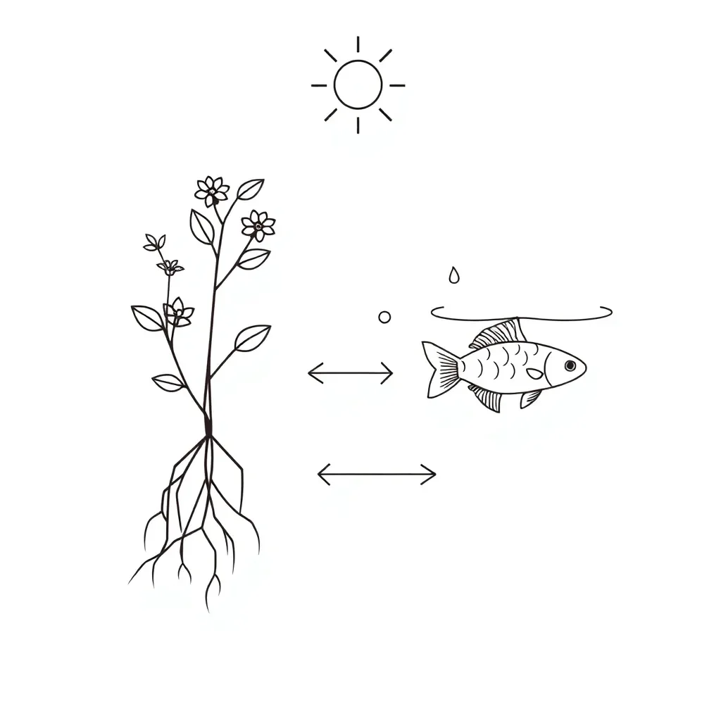 Diagram showing transport systems in organisms