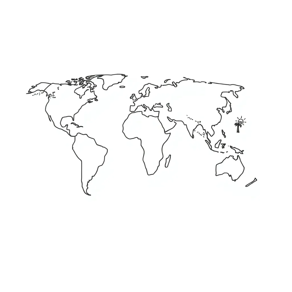 Globe showing the Tropic of Capricorn