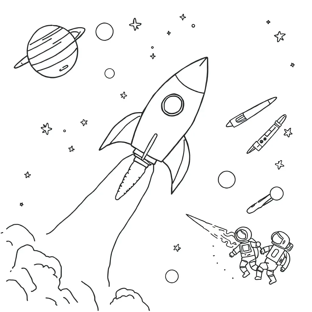 Solar system planets illustration