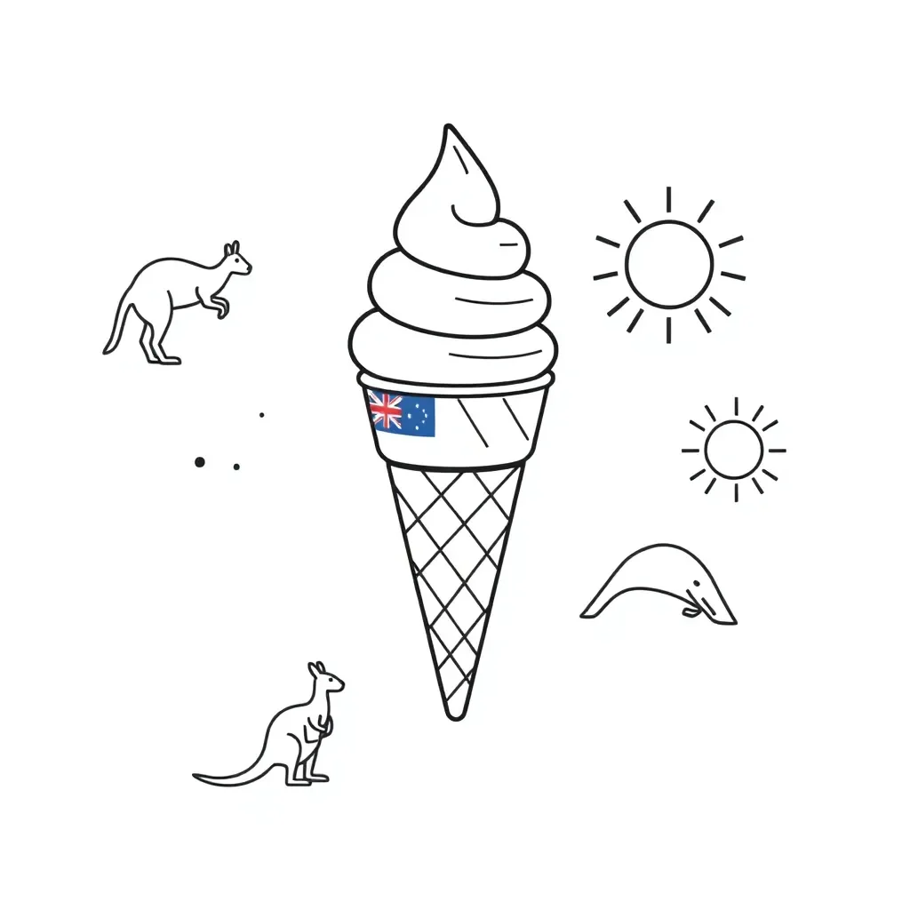 Gelato science reflection illustration