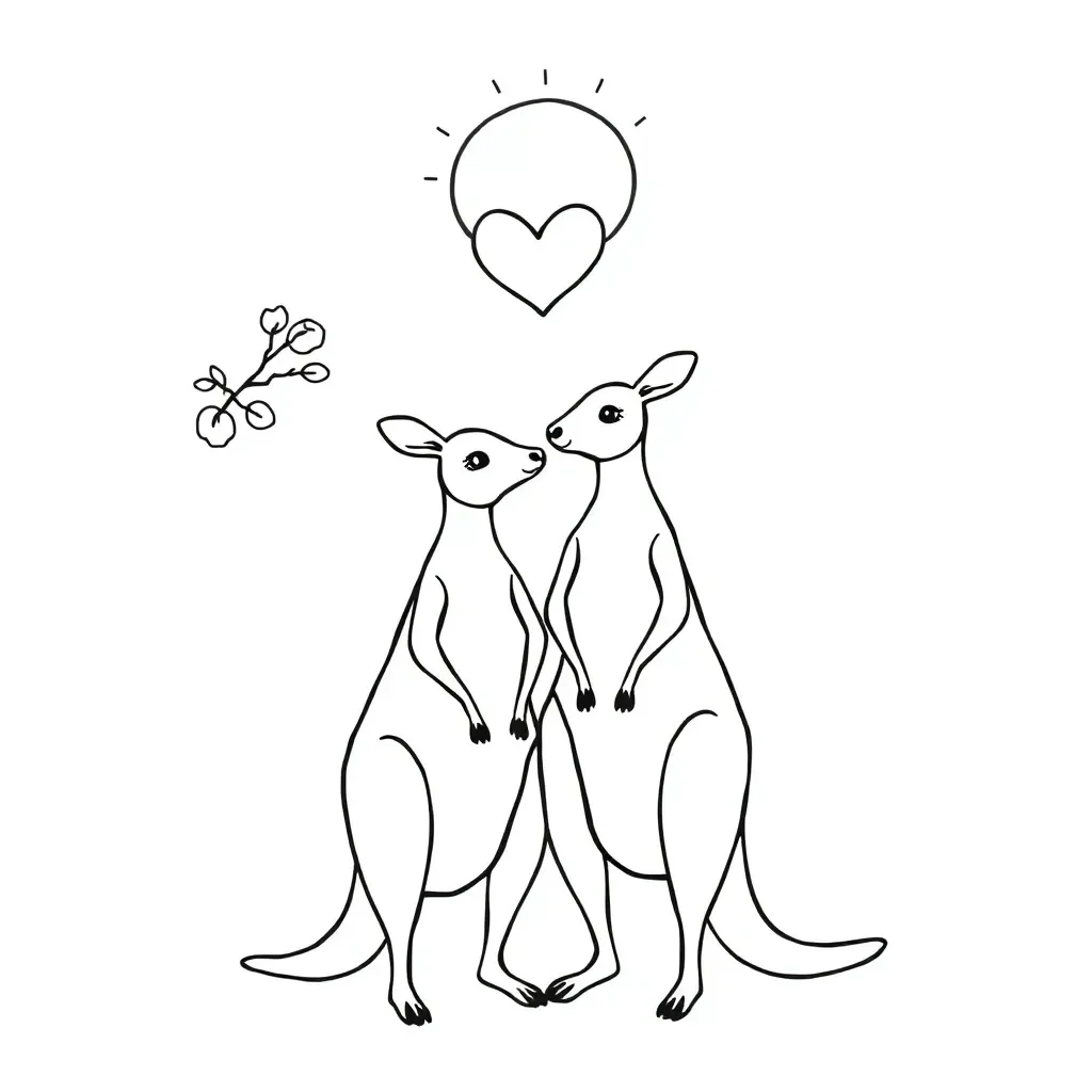 Friends showing loyalty illustration