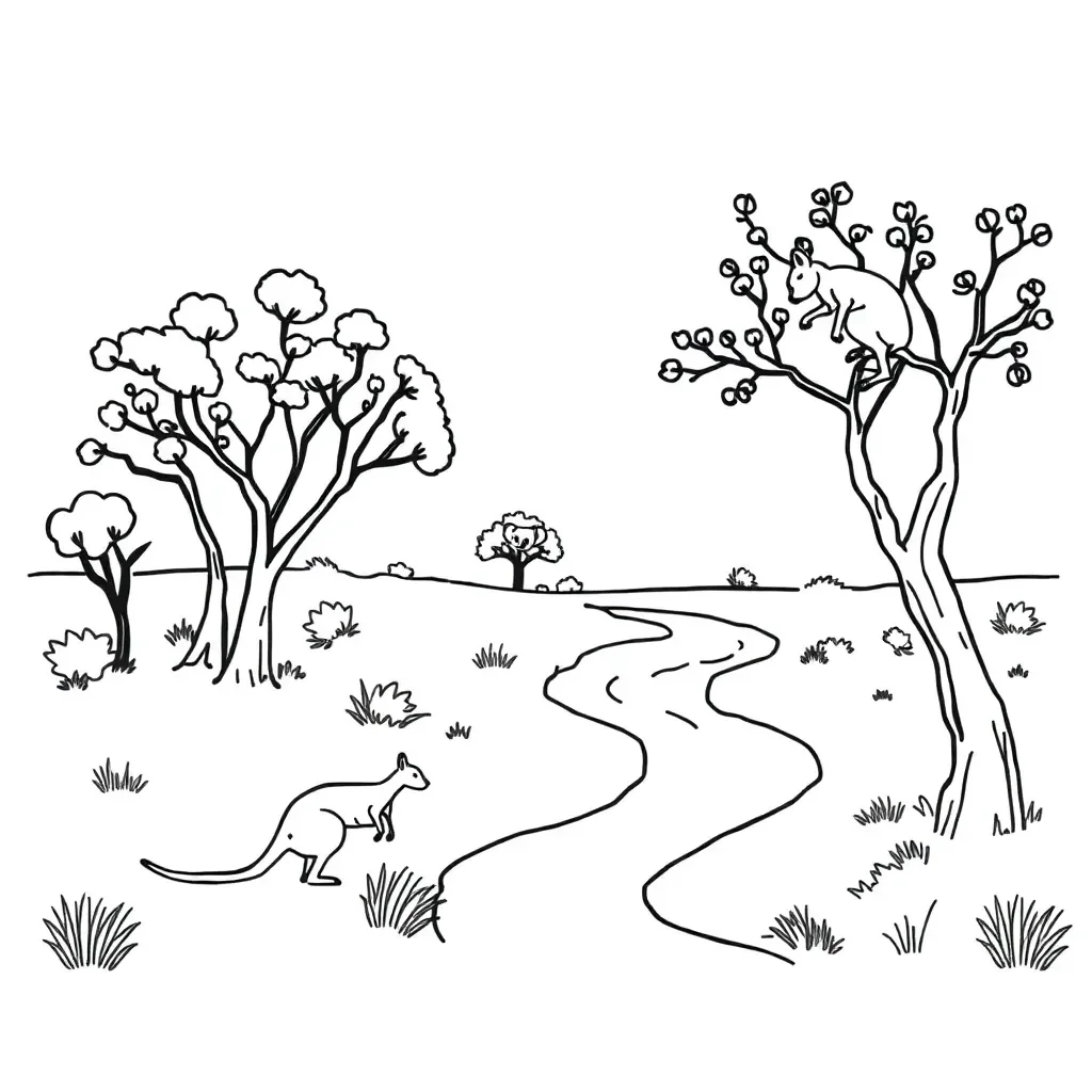 Nature observation illustration