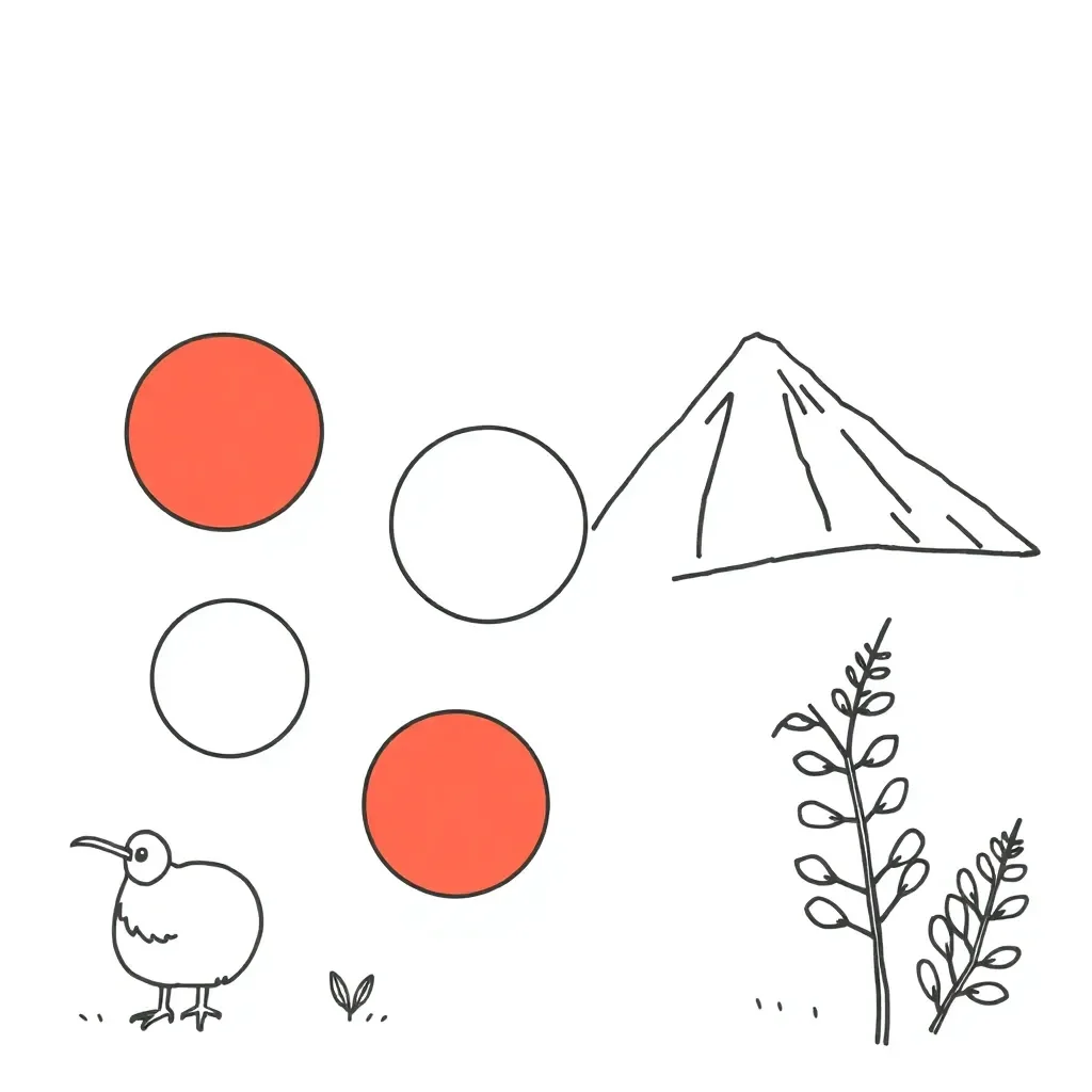 Coloured counters illustration