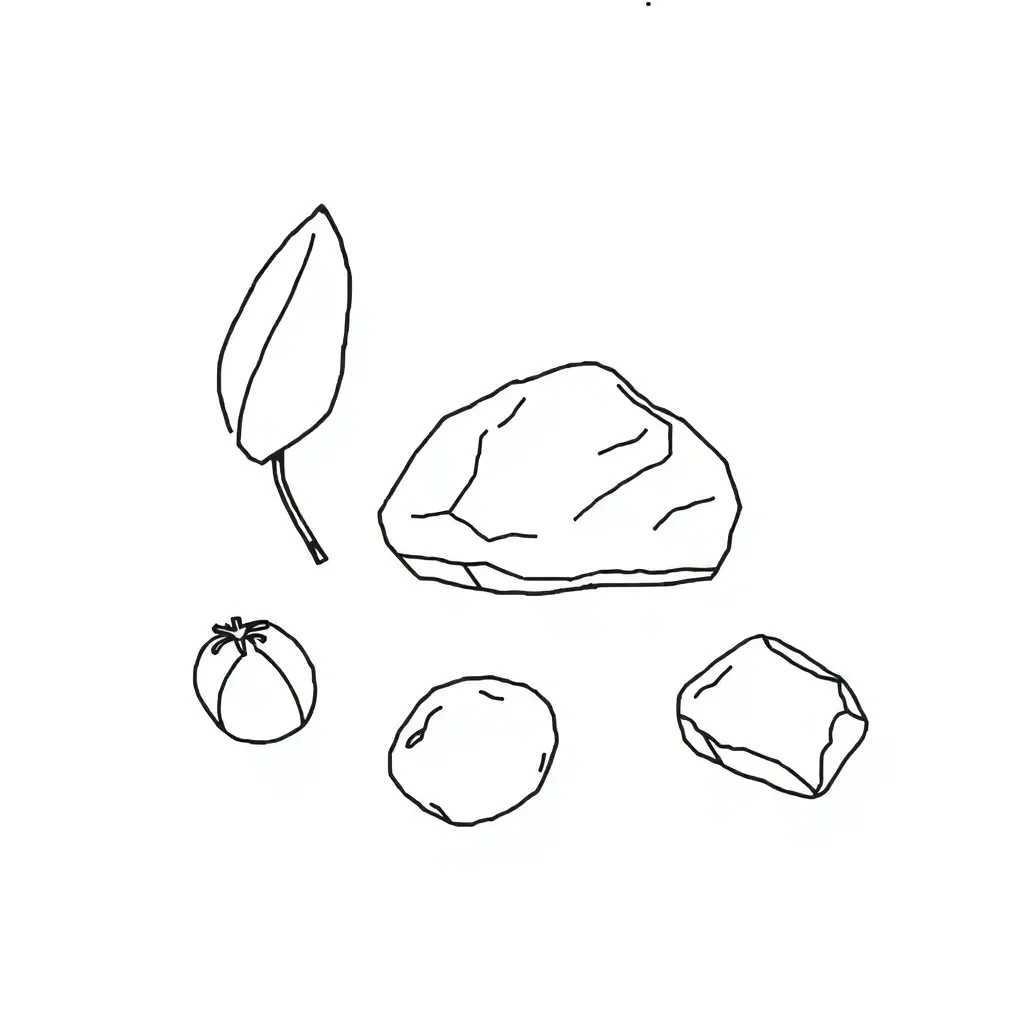 Different materials including solids, liquids and gases