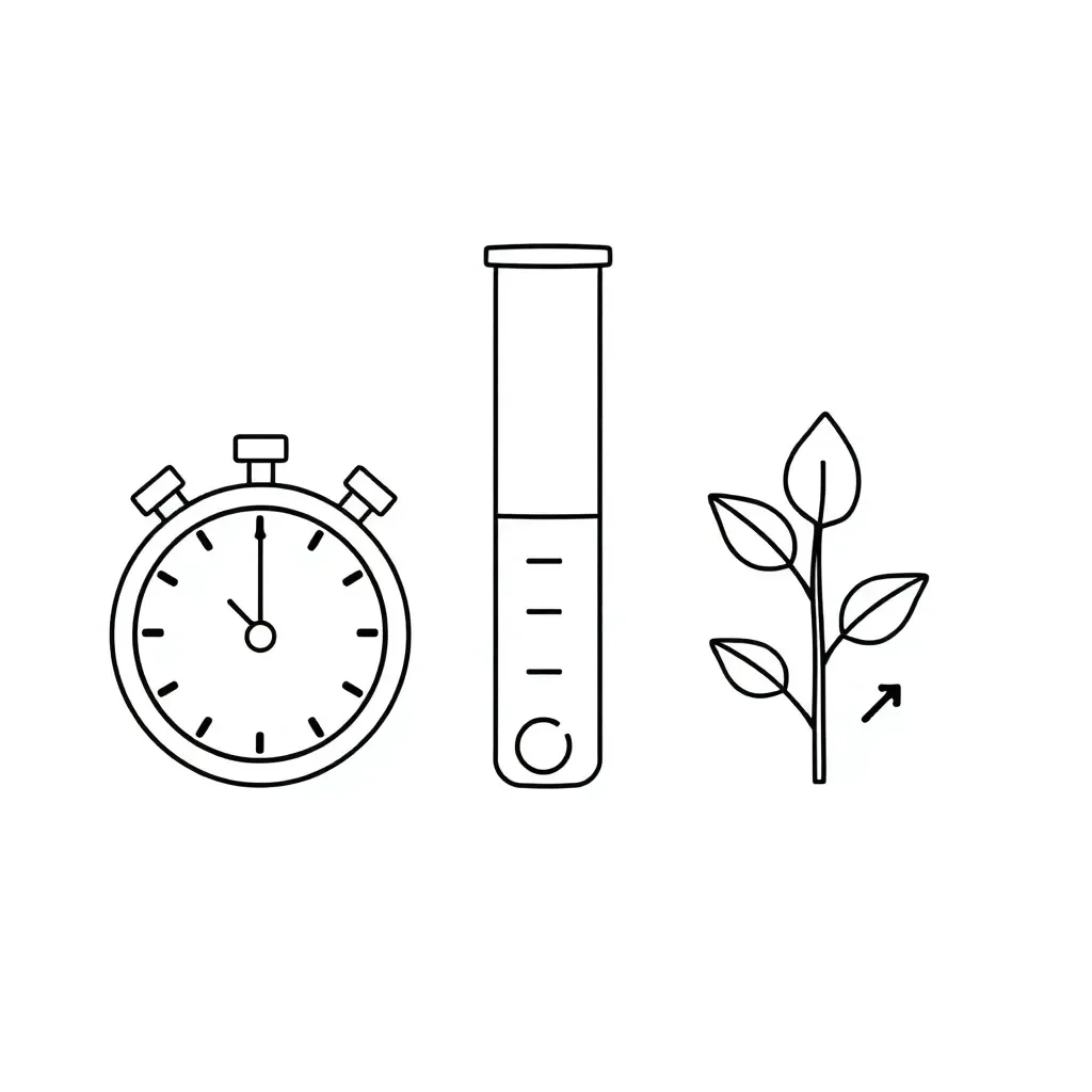 Chemical reaction rate measurement illustration