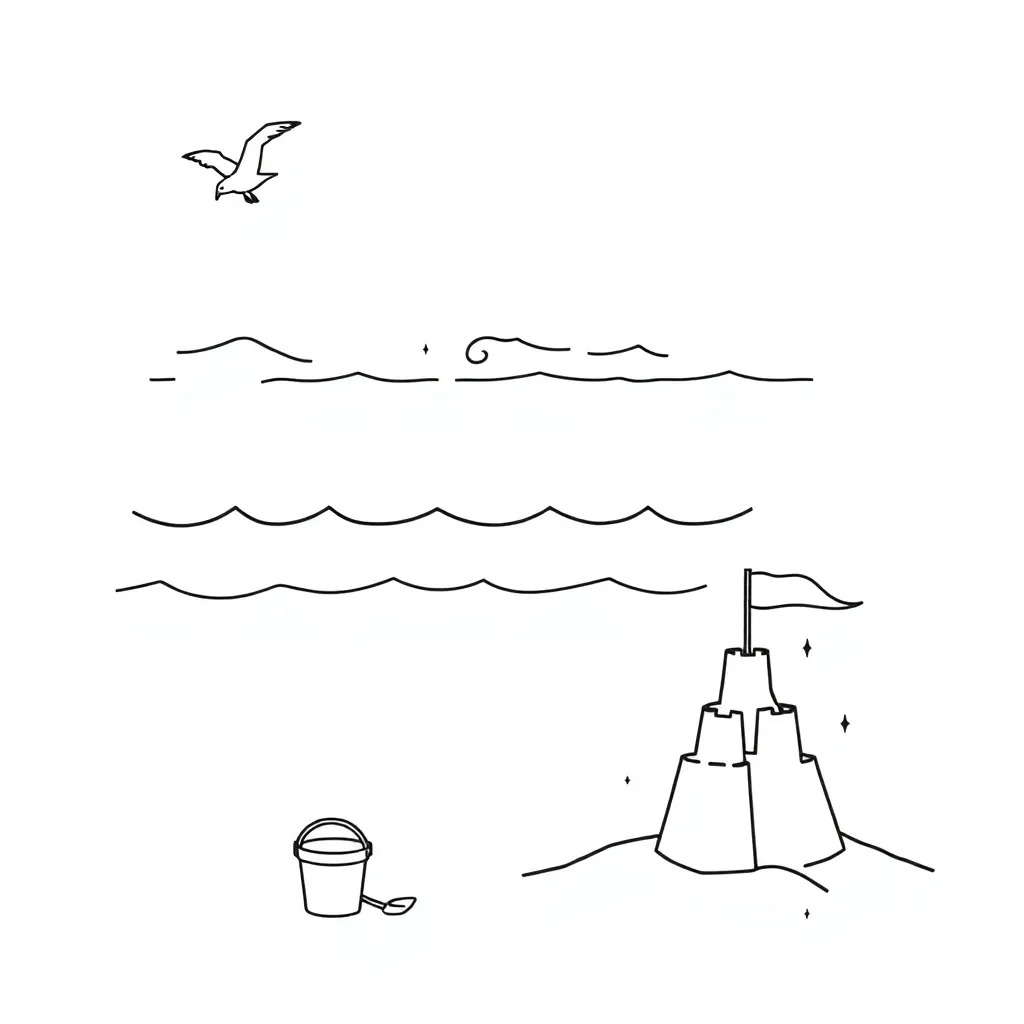 Ocean waves illustration