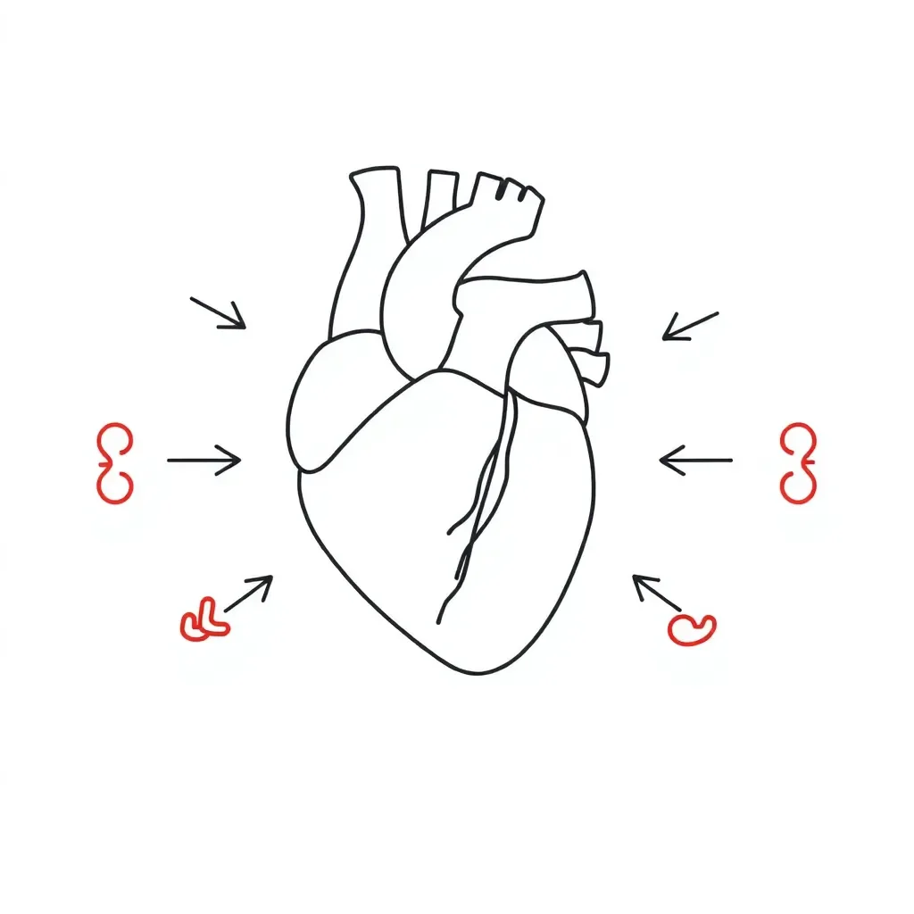 Heart diagram illustration