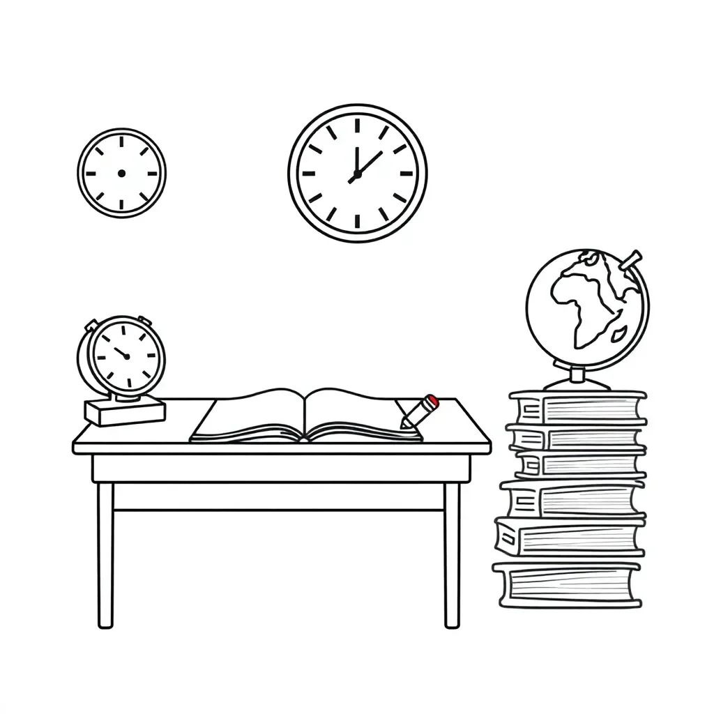 Student reading book