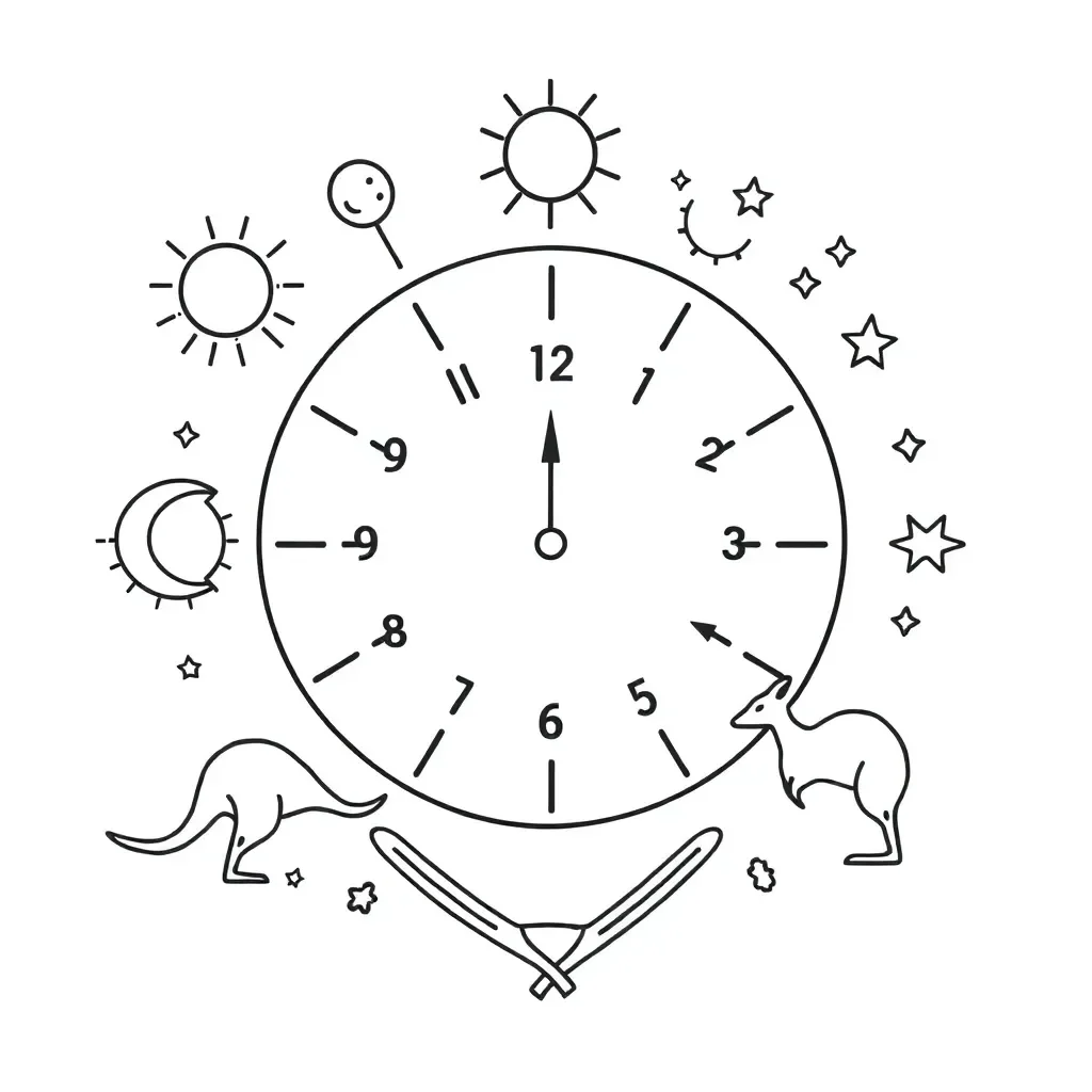 Clock showing time