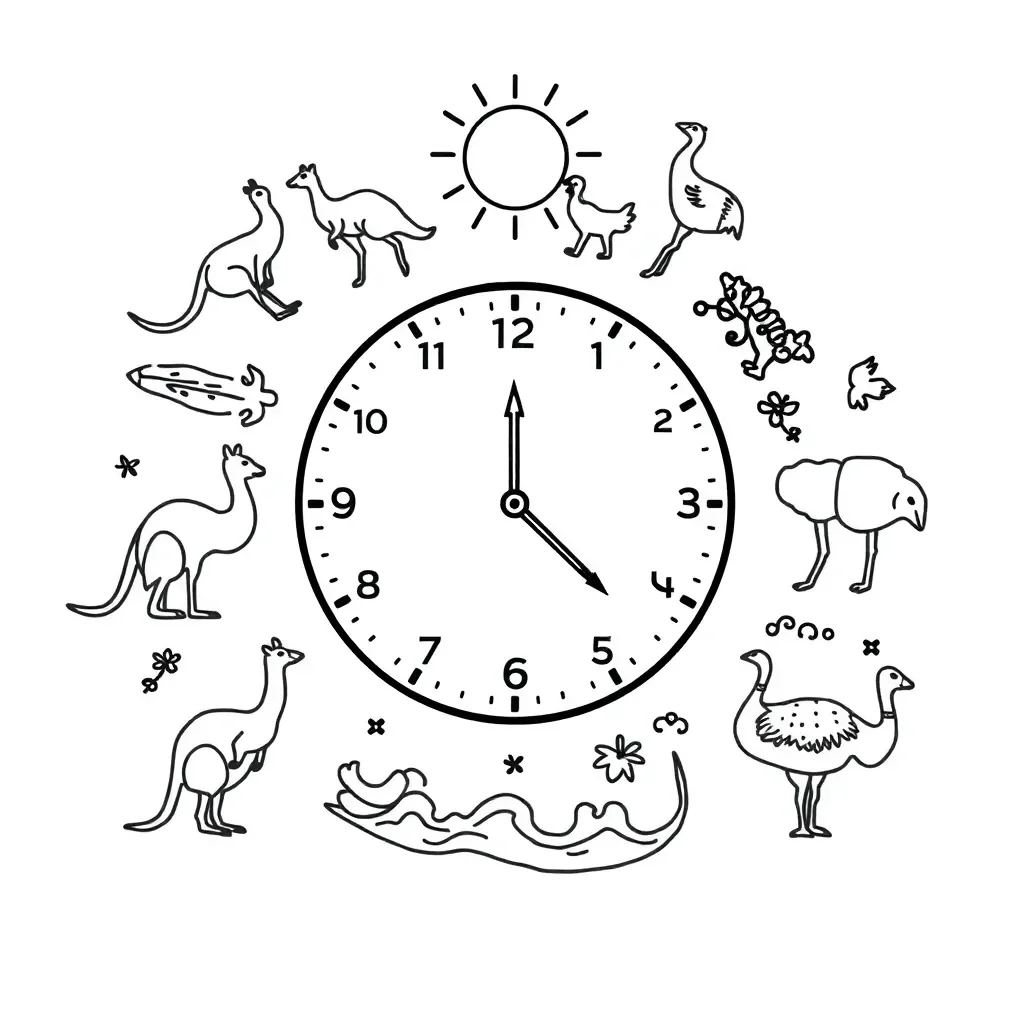 Clock showing quarter hour time