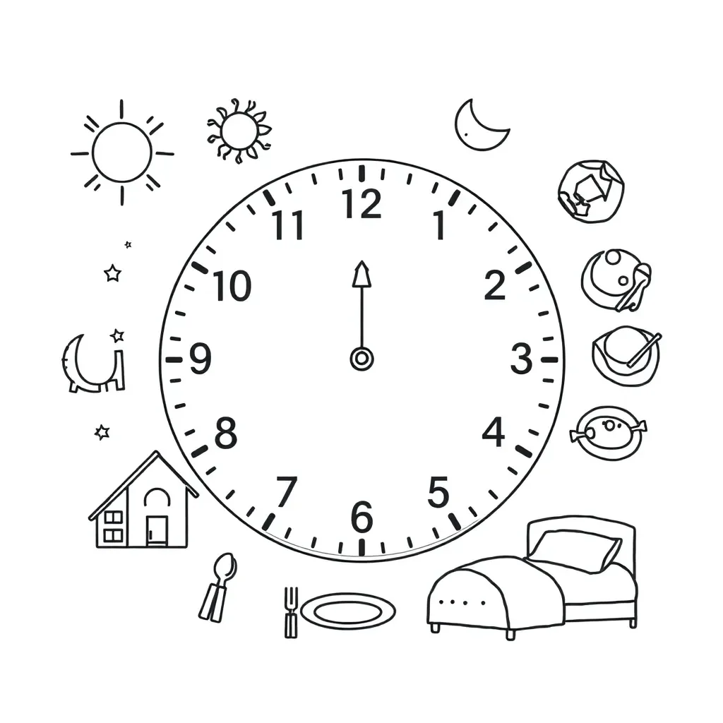 Analog clock illustration