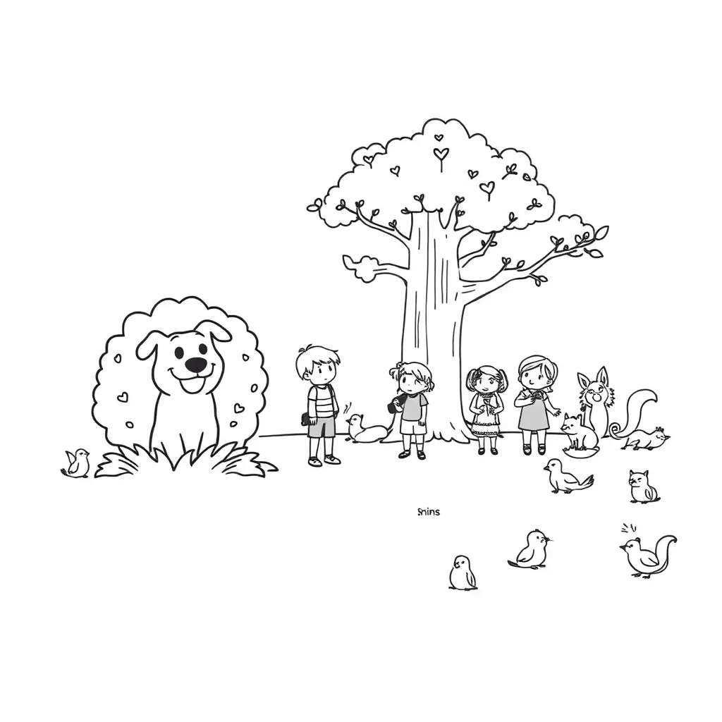 Reading and language arts illustration