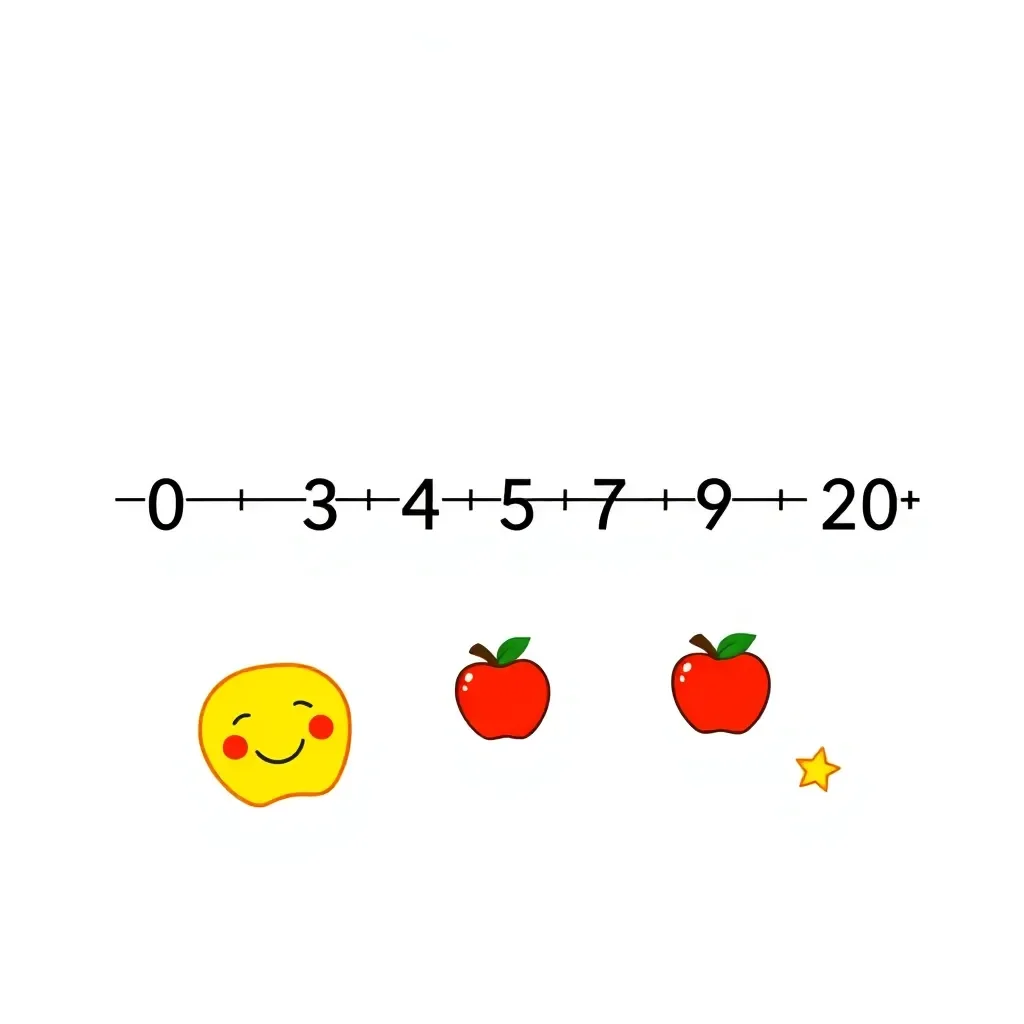 Math symbols and numbers illustration