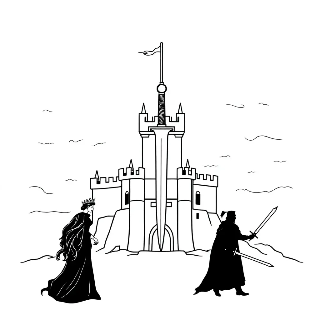 Macbeth and Lady Macbeth illustration