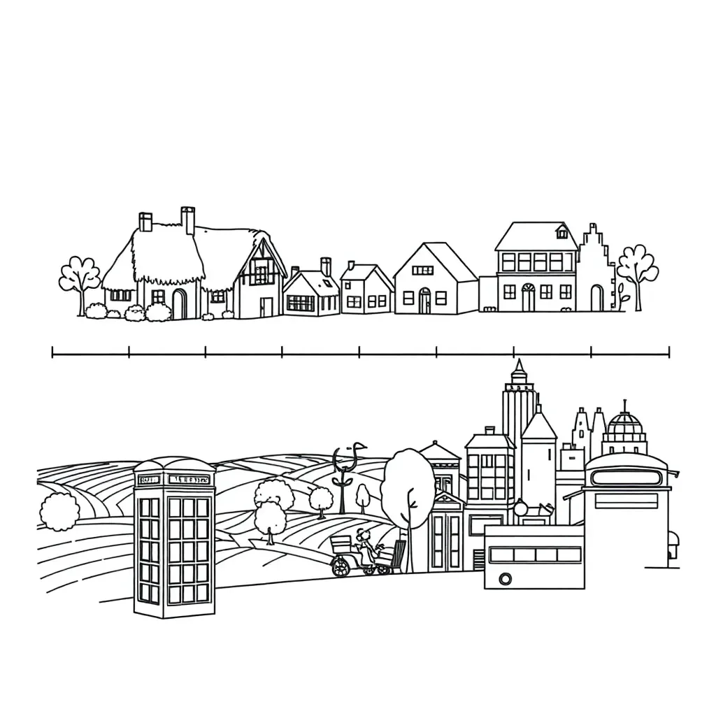 Historical map of Hoxton area