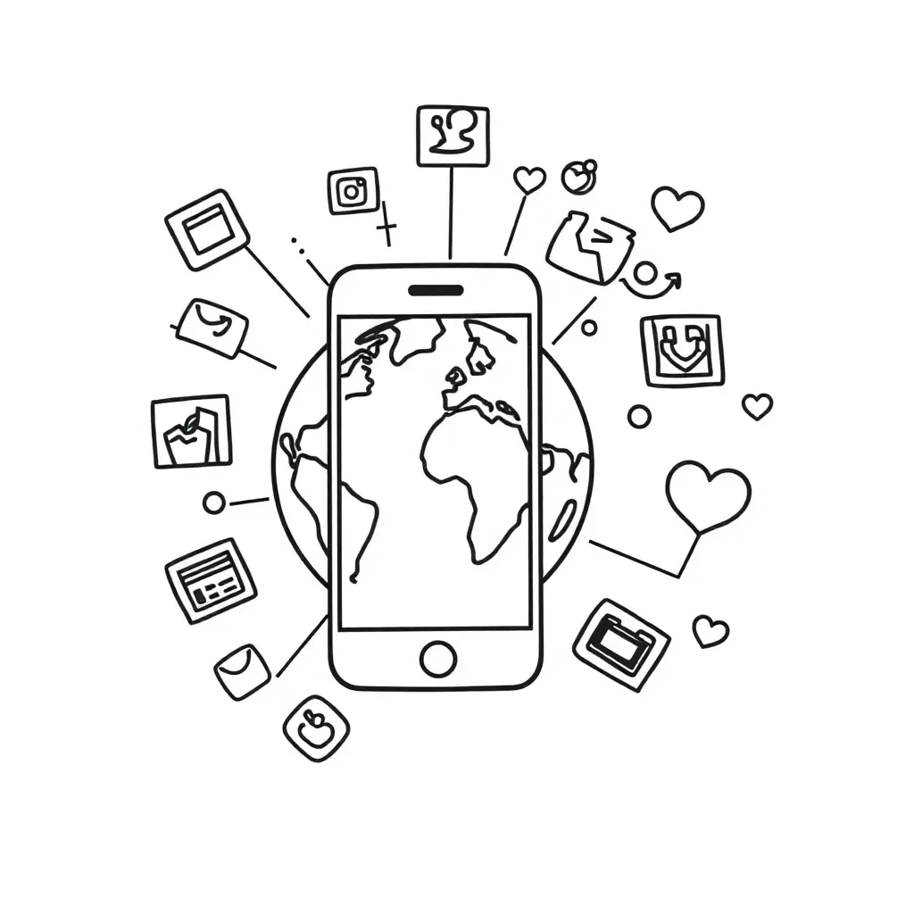 Technology devices illustration