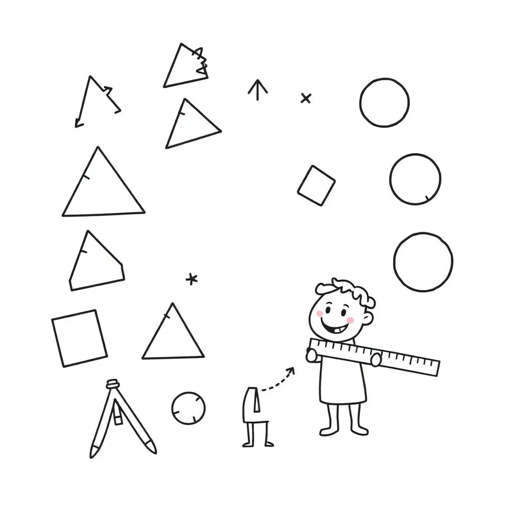 Various angle types illustration