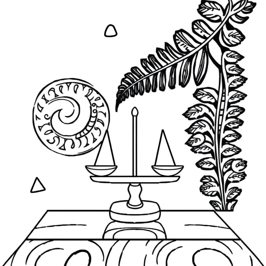 Balance scale showing equation solving