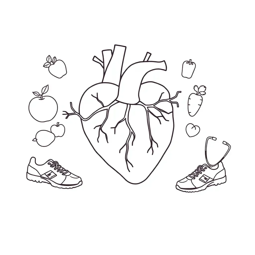 Heart diagram illustration
