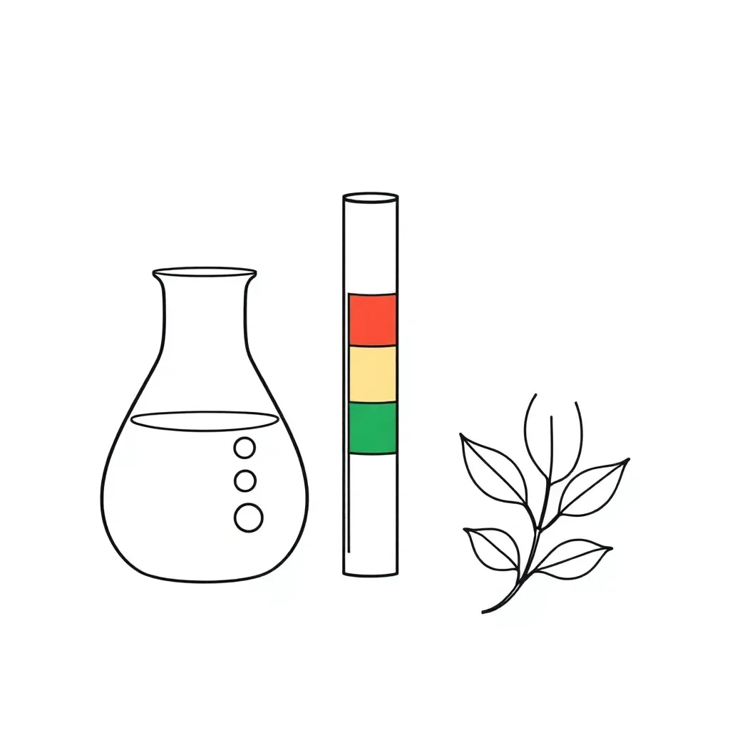 Chromatography experiment illustration