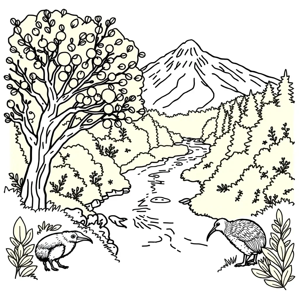 Environmental history timeline illustration