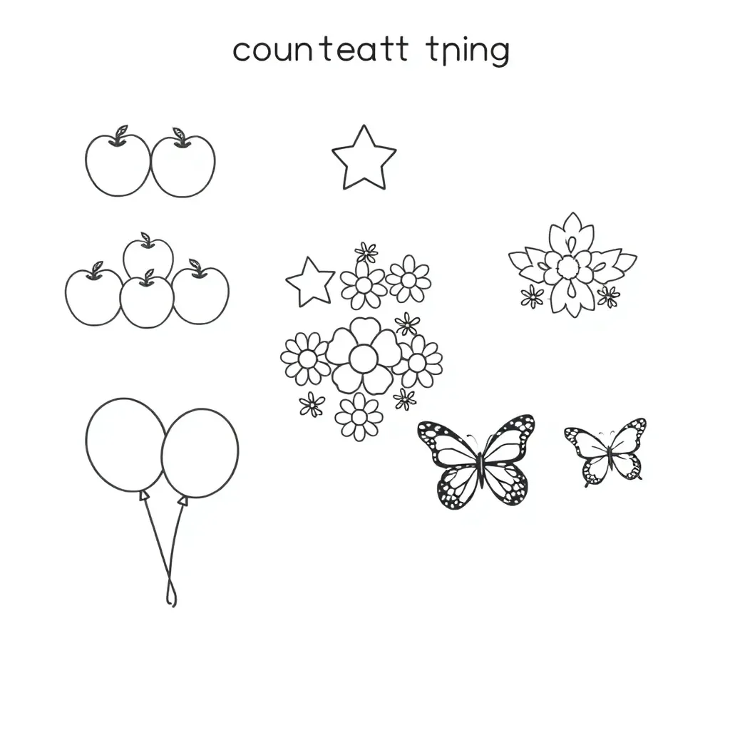 Counting numbers illustration
