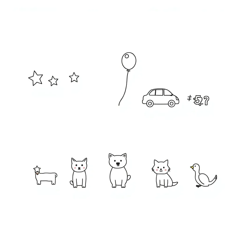 Counting numbers illustration