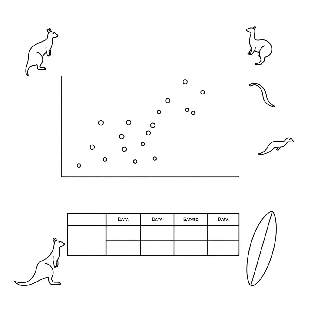 Data analysis graphs and charts