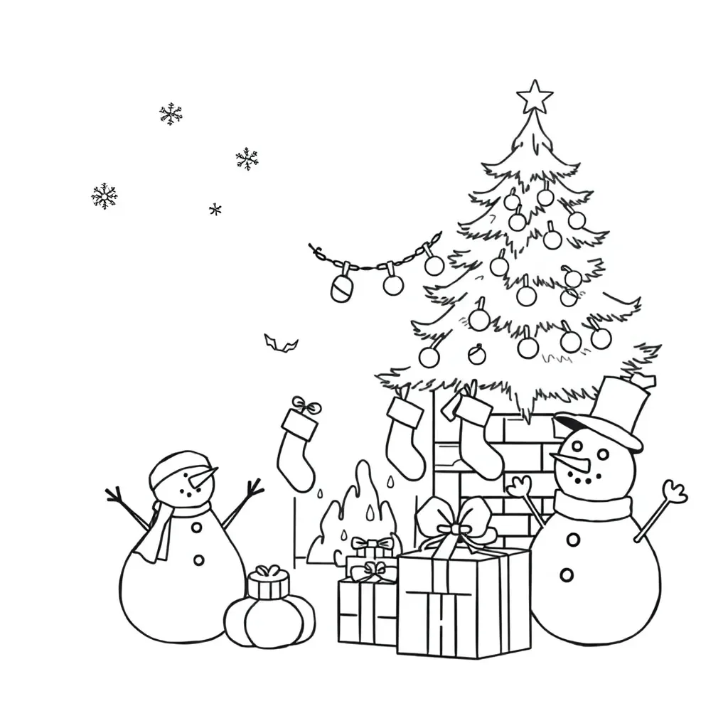 Christmas tree with presents
