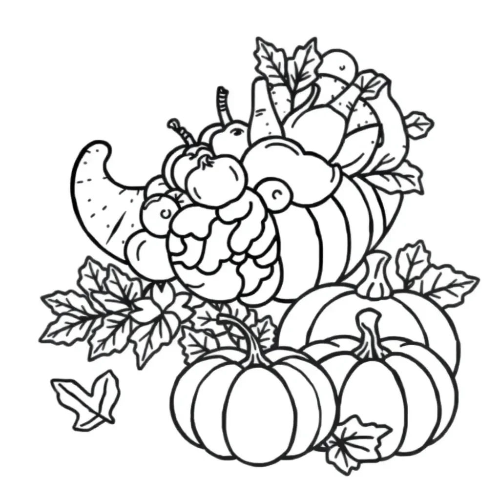 Thanksgiving feast illustration