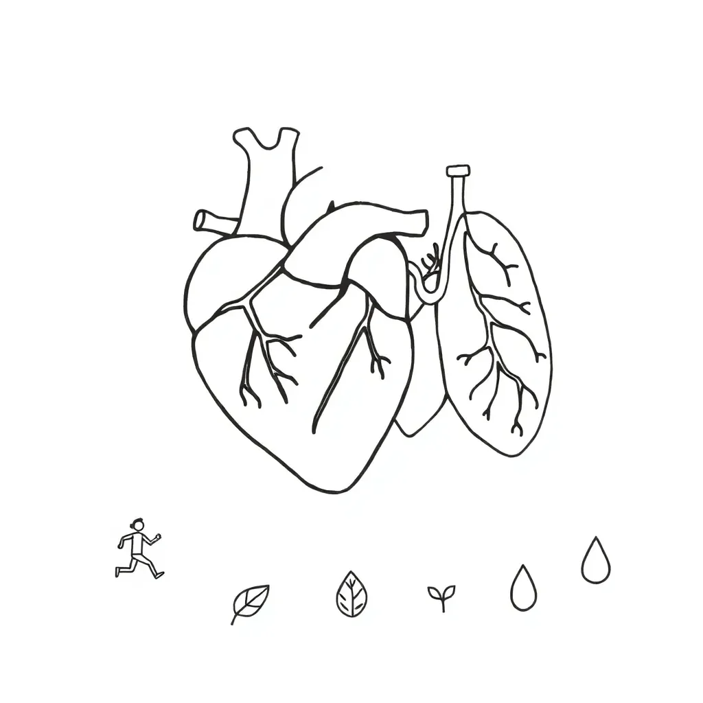 Circulatory and respiratory system diagram