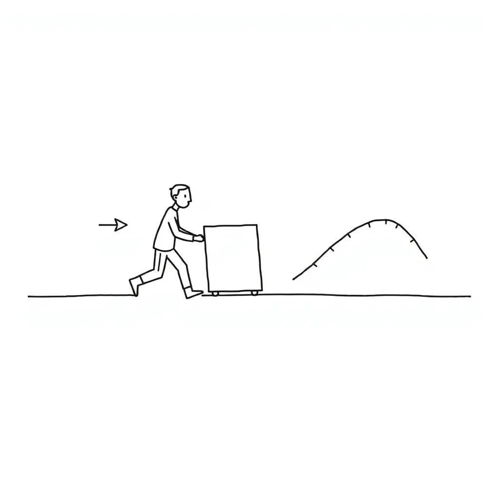 Physics work calculation illustration