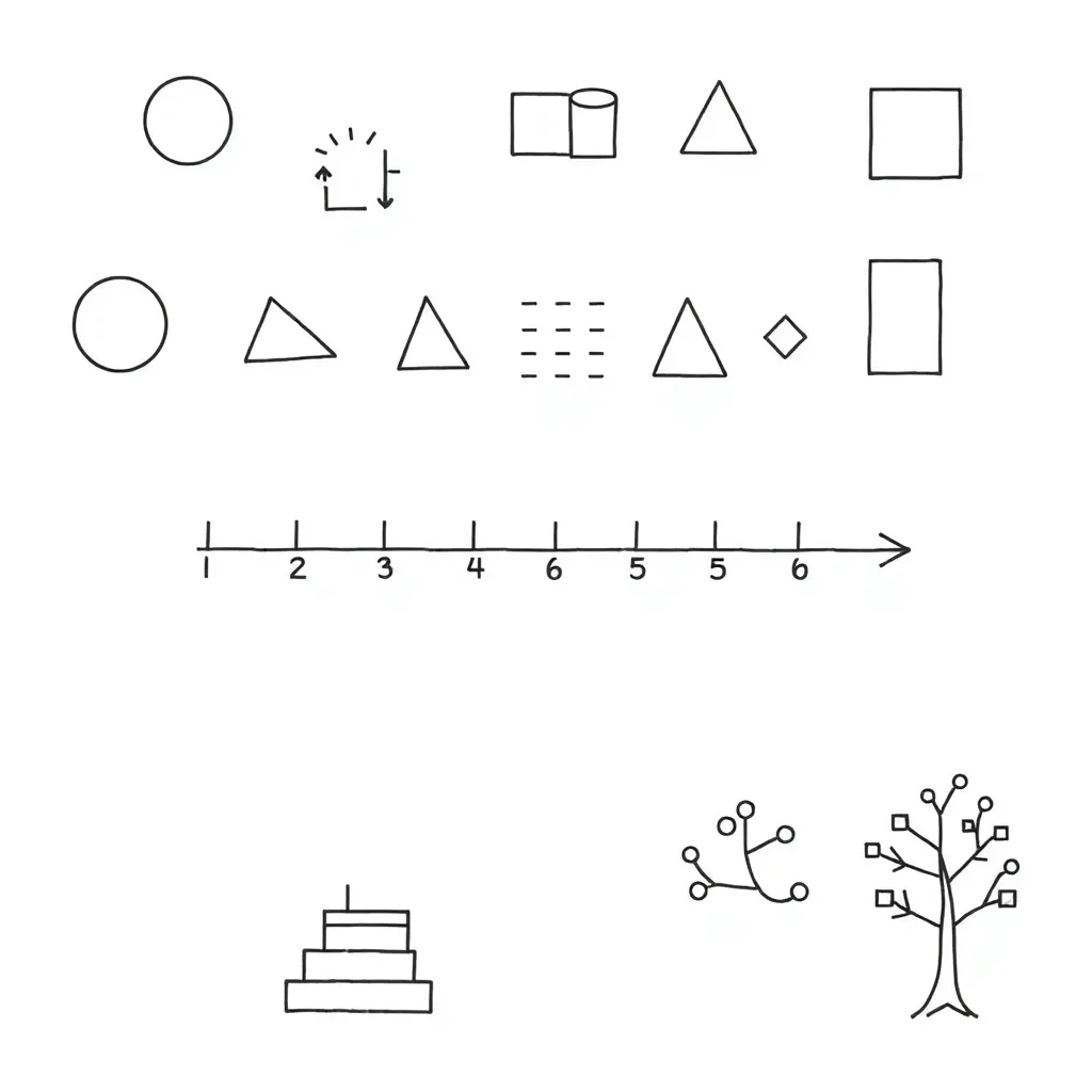 Mathematical sequences illustration