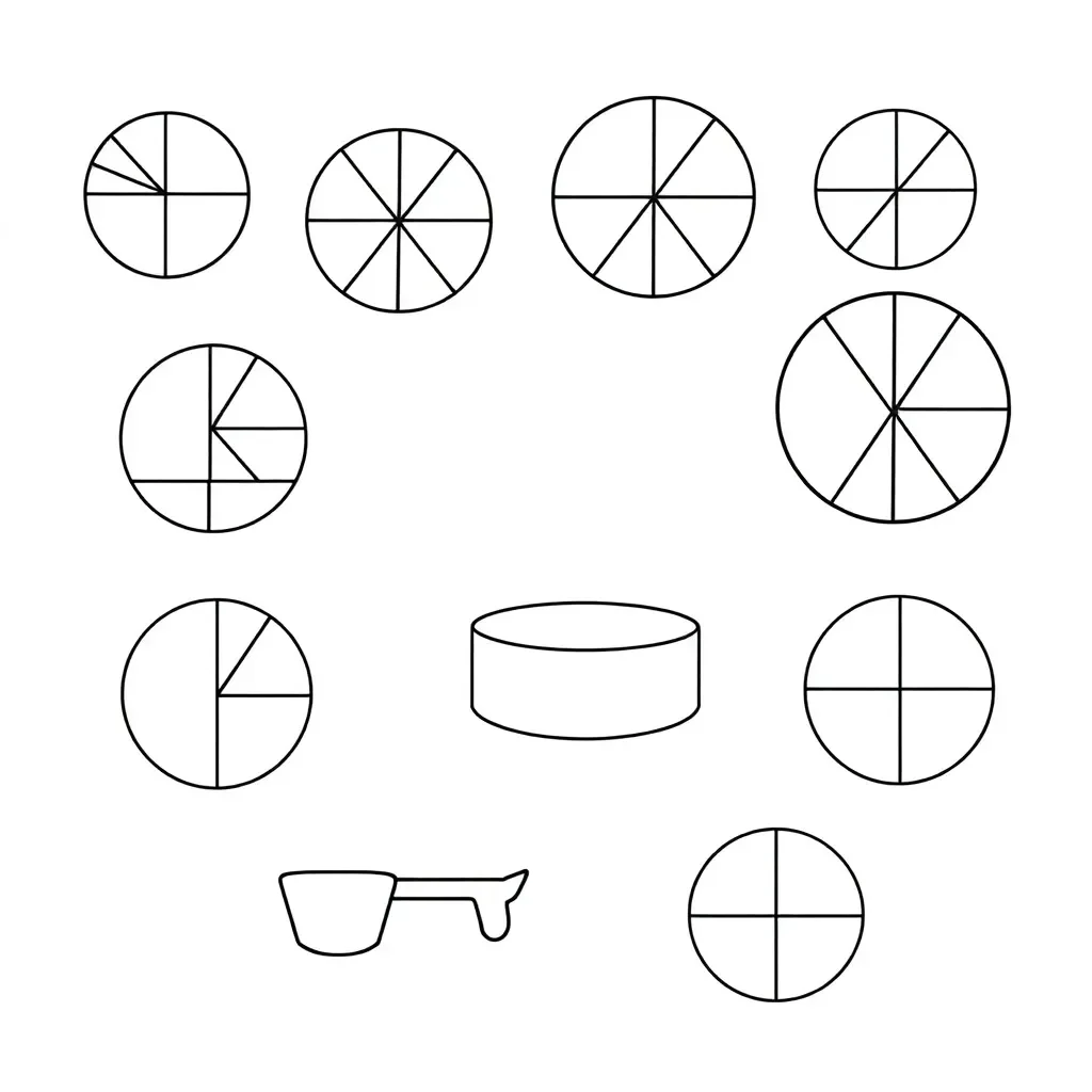 Equivalent fractions illustration