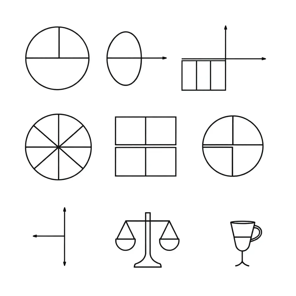 Equivalent fractions illustration