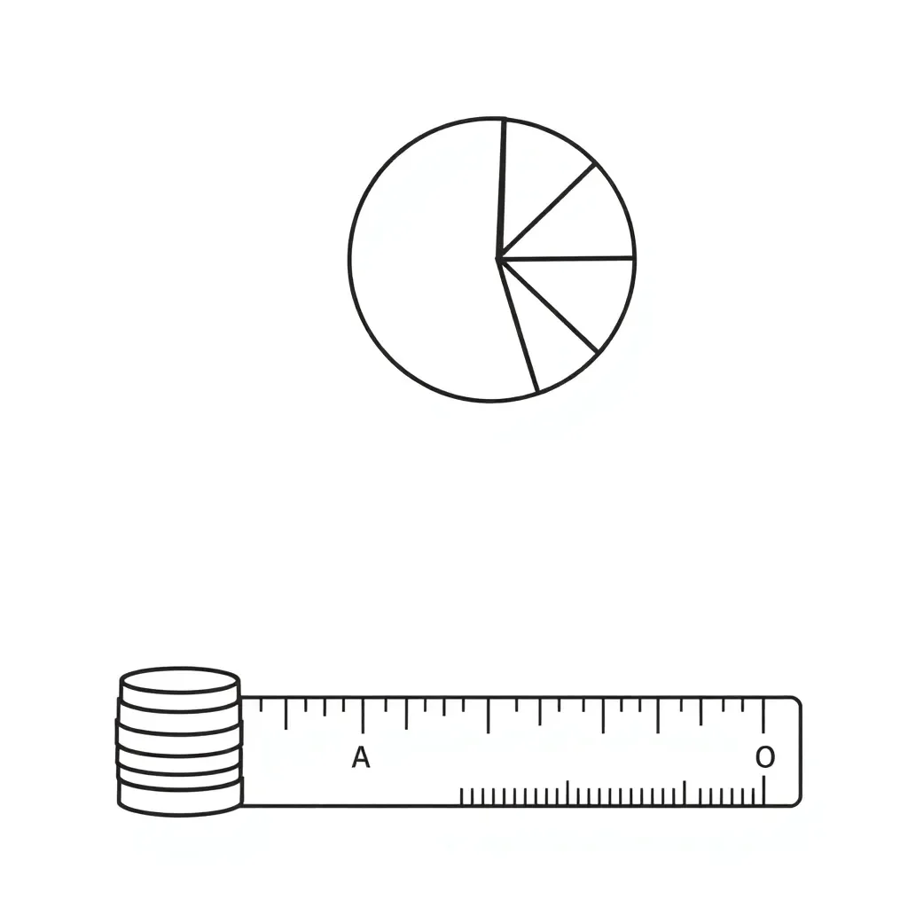 Visual showing fraction, decimal, and percent conversions