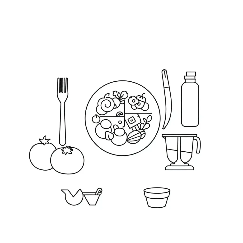 Nutrition label illustration
