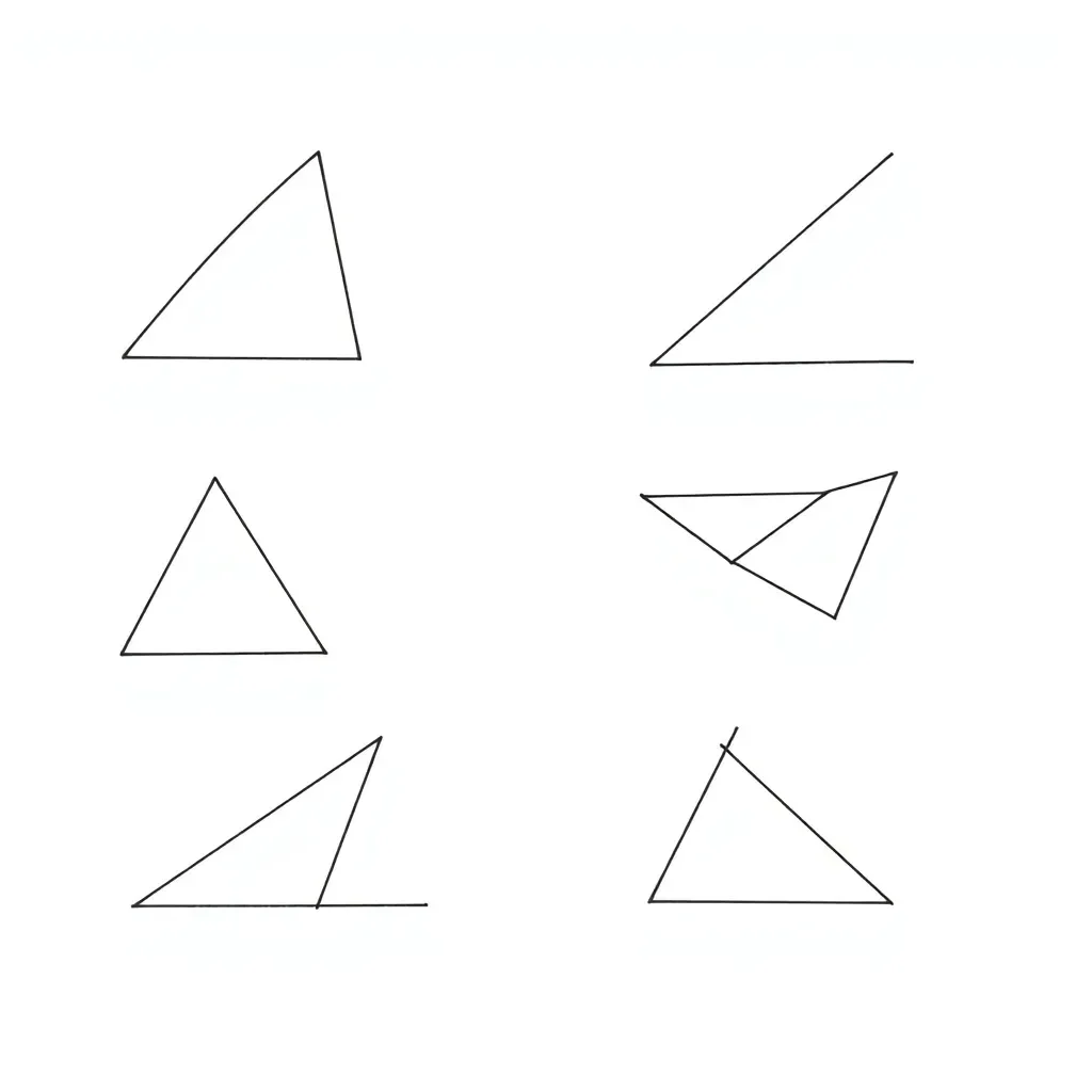 Geometric angles illustration