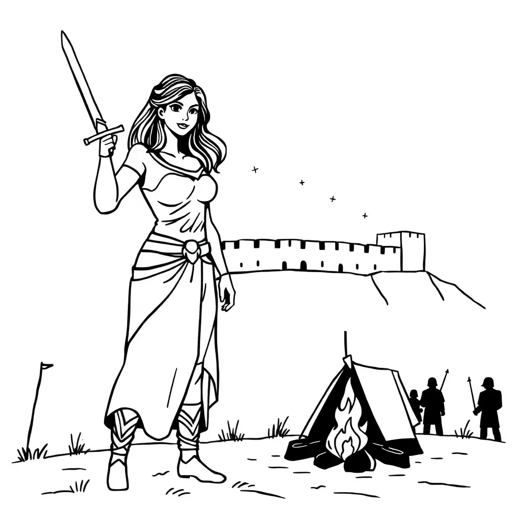 Illustration of Judith from the biblical story